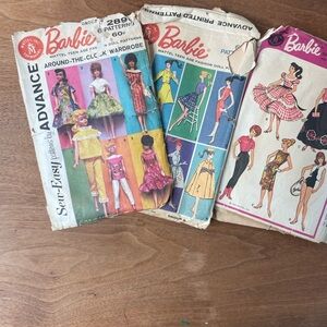 Vintage Barbie Fashion Doll Clothes Patterns